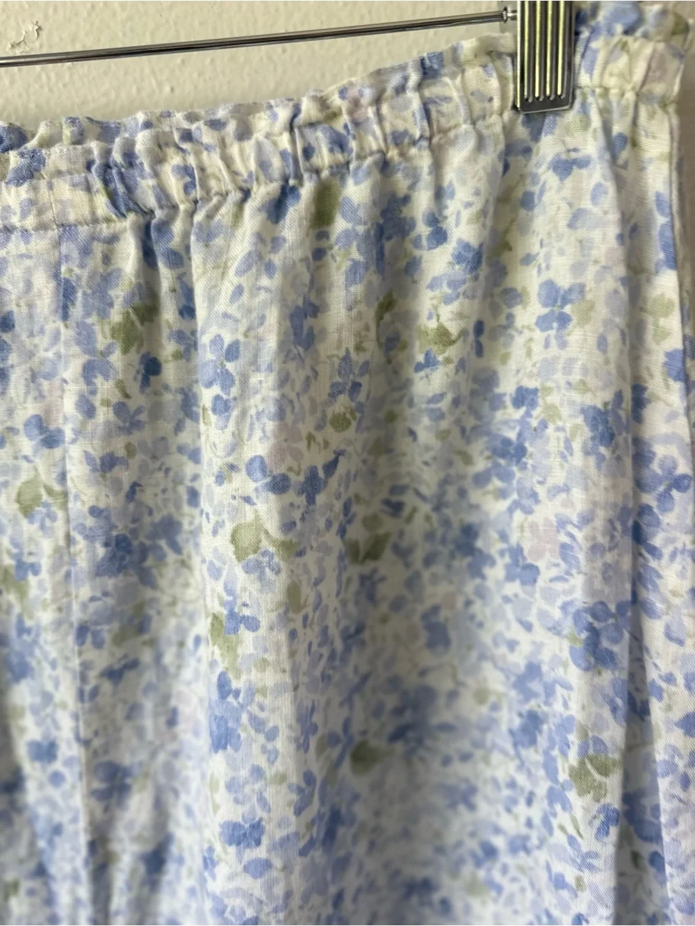 Liz Clairborne LizSport Linen Vintage MIDI Floral Skirt